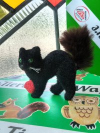 小さな黒猫さん　ヴィンテージ　WAGNER　旧西ドイツ　KUNSTLERSCHUTZ