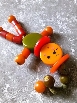 画像4: ベークライト　ドール　TYKIY TOY　バタースカッチ 　キャラメル色