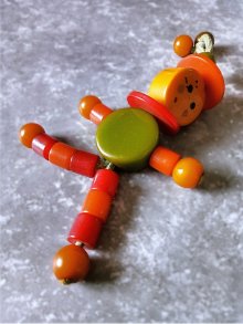 他の写真1: ベークライト　ドール　TYKIY TOY　バタースカッチ 　キャラメル色