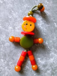 ベークライト　ドール　TYKIY TOY　バタースカッチ 　キャラメル色