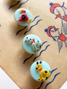 他の写真2: チャイルドボタンのかわいいカード　ガラス　ドイツのヴィンテージ　