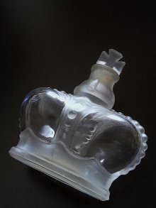 他の写真1: 王冠ボトル　フロストガラス　窓辺のオブジェ　香水瓶　Prince Matchabelli