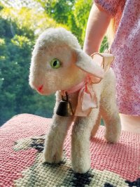 緑の目をした子羊　LAMBY　シュタイフ　１０ｃｍ
