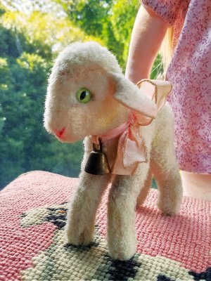 画像1: 緑の目をした子羊　LAMBY　シュタイフ　１０ｃｍ