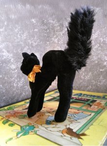 他の写真3: 目が点になってる黒猫さん　ブラック　トムキャット　小さいベルベット猫　シュタイフ