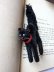 画像3: 目が点になってるベルベットの黒猫　トムキャット　シュタイフ　８ｃｍ (3)
