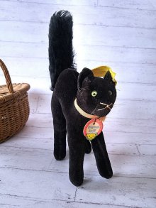 他の写真2: 目が点になってる黒猫さん　ブラック　トムキャット　小さいベルベット猫　シュタイフ　１０ｃｍ