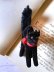 画像5: 目が点になってるベルベットの黒猫　トムキャット　シュタイフ　８ｃｍ (5)
