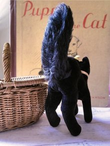 他の写真1: 目が点になってる黒猫さん　ブラック　トムキャット　小さいベルベット猫　シュタイフ　１０ｃｍ