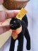 画像5: 目が点になってる黒猫さん　ブラック　トムキャット　小さいベルベット猫　シュタイフ　１０ｃｍ (5)