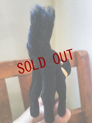 画像3: 目が点になってるベルベットの黒猫　トムキャット 　最小サイズ　シュタイフ　