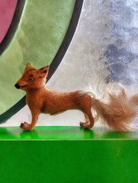 緑の眼のキツネ　お猿さんラベル　Künstlerschutz　Max Carl 　WAGNER　