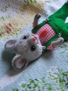 他の写真2: ギンガムシャツのマウス　ドイツ　WAGNER　ねずみさん　Kunstlerschutz
