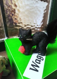 他の写真1: 小さな黒猫　ヴィンテージ　WAGNER　旧西ドイツ　KUNSTLERSCHUTZ