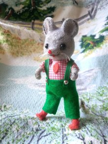 他の写真1: ギンガムシャツのマウス　ドイツ　WAGNER　ねずみさん　Kunstlerschutz