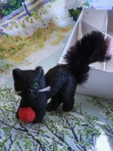 小さな黒猫　ヴィンテージ　WAGNER　旧西ドイツ　KUNSTLERSCHUTZ