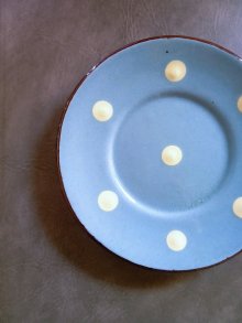 他の写真1: スモールプレート　豆皿　英国　ババクーム　Blue & White Polka Dot　　