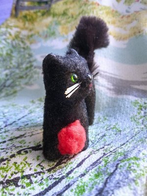 画像5: 小さな黒猫　ヴィンテージ　WAGNER　旧西ドイツ　KUNSTLERSCHUTZ