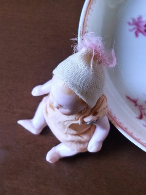 画像2: オープンマウスのベビーさん  オールビスク　６，５ｃｍ　アンティーク　 ヘルトヴィヒ　