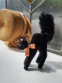 他の写真3: 目が点のベルベットの黒猫　トムキャット 　最小サイズ　シュタイフ　