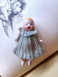 ヤッホー ベビー　オープンマウスのオールビスクドール　HERTWIG　アンティーク