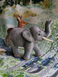 サバンナの動物　象　ワグナー　WAGNER　kunstlerschutz　ハンドメイドアニマル