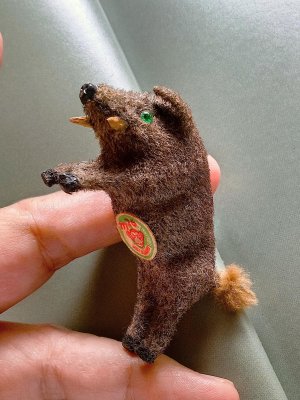 画像2: 森の動物　緑の眼をしたイノシシ　WAGNER　MAX CARL　Künstlerschutz