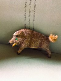森の動物　緑の眼をしたイノシシ　WAGNER　MAX CARL　Künstlerschutz