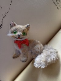 灰色猫さん　ワグナー社　トイアニマル　WAGNER　ヴィンテージ
