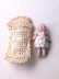 画像3: ニットドレスのミニチュアドール　３，５ｃｍ　HERTWIG　人形の家　ブランケット　 (3)