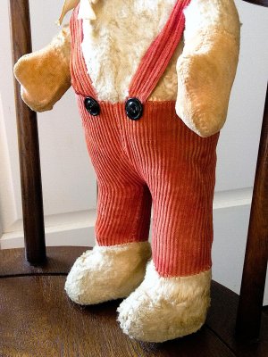 画像3: 赤いコーデュロイパンツのラビット　白うさぎ　