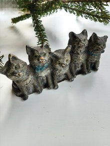 他の写真1: ５匹の猫　アンティークのミニチュアフィギア　ヴィエナブロンズ