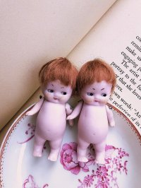 Hertwig　ビスク ドール　おかっぱ頭の坊や　ふたり　ドイツ　アンティーク