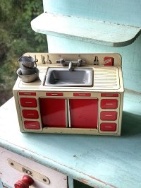 ブリキのキッチンシンク　ドールハウス　英国