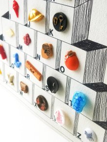 他の写真2: シート仕立てのボタン　ABC アルファベット　コレクション