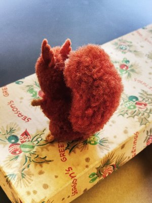 画像3: ポンポンりす　毛糸玉　ヴィンテージ　チョコレートブラウン