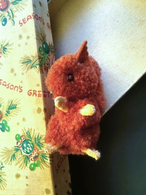 画像5: ポンポンりす　毛糸玉　ヴィンテージ　チョコレートブラウン