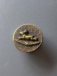 他の写真1: 野うさぎのピクチャーボタン　アンティーク　ハンティングボタン