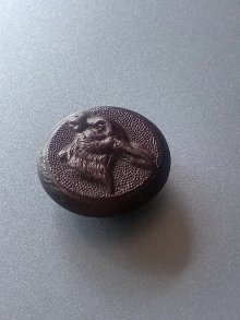 他の写真2: ハンティングボタン　野うさぎ　フレンチボタン　アンティーク