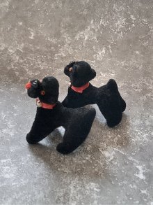 他の写真3: ベストフレンド！　ブラックプードル 　仔犬のペア　きっとあの子の おともだち　ヴィンテージ