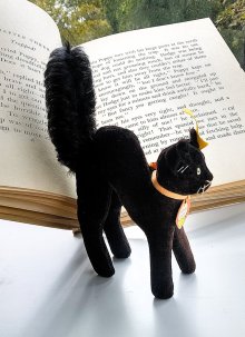 他の写真1: 目が点になってるベルベット猫　トムキャット　シュタイフ　ALL ID’ｓ　黒猫