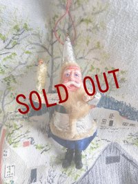 青い目のサンタクロース　アンティークのツリーオーナメント　A