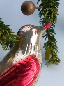 他の写真1: 小鳥のグラスオーナメント　チェコ　ガラス細工　アンティーク　デコレーション