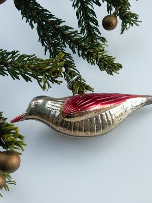 画像2: 小鳥のグラスオーナメント　チェコ　ガラス細工　アンティーク　デコレーション