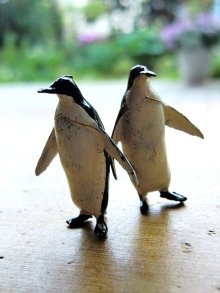 他の写真2: ペンギン　アンティークミニチュア　メタルアニマル