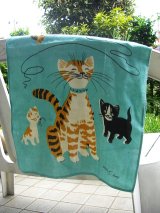 ヴィンテージ　ディッシュクロス　タミー・キーフ　ねこ