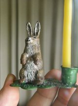 キャンドルホルダー　野うさぎ