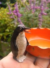 ペンギンのついたアンティークミニトレイ