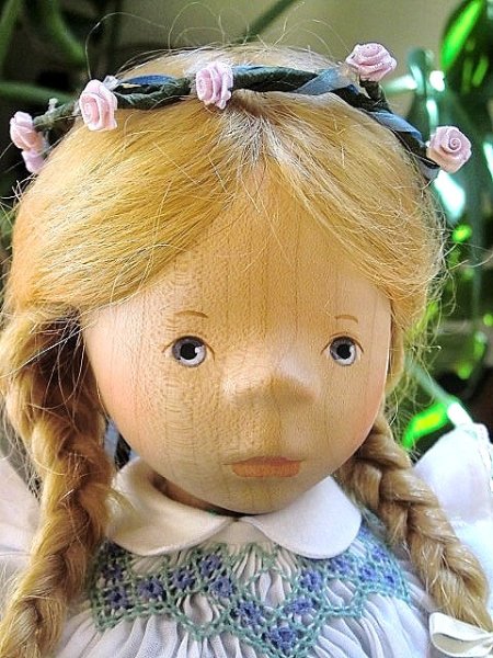 画像1: ポングラッツ人形　花かんむりの女の子　３５ｃｍ　ソフトボディ　　　　　 (1)