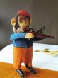 画像2: ゼンマイ仕掛けのトイ　おさるのバイオリン弾き　　アンティーク　ドイツ　シュコー　 (2)